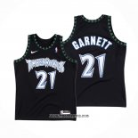 Camiseta Minnesota Timberwolves Kevin Garnett #21 Classic Negro