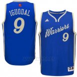 Camiseta Navidad 2015 Golden State Warriors Andre Iguodala #9 Azul