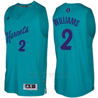 Camiseta Navidad 2016 Charlotte Hornets Marvin Williams #2 Teal