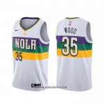 Camiseta New Orleans Pelicans Christian Wood #35 Ciudad Blanco