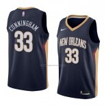 Camiseta New Orleans Pelicans Dante Cunningham #33 Icon 2018 Azul