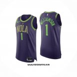 Camiseta New Orleans Pelicans Zion Williamson #1 Ciudad 2024-25 Violeta