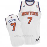 Camiseta New York Knicks Carmelo Anthony #7 Blanco