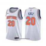 Camiseta New York Knicks Kevin Knox #20 Statement Blanco