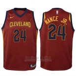 Camiseta Nino Cleveland Cavaliers Larry Nance Jr. #24 2017-18 Rojo