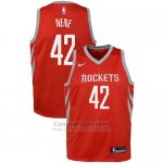 Camiseta Nino Houston Rockets Nene Icon #42 2017-18 Rojo