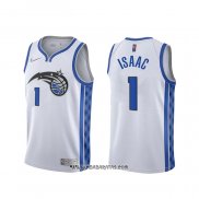 Camiseta Orlando Magic Jonathan Isaac #1 Earned 2020-21 Blanco