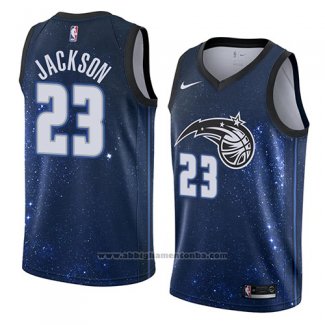 Camiseta Orlando Magic Justin Jackson #23 Ciudad 2018 Azul