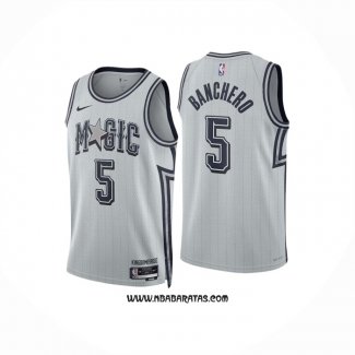 Camiseta Orlando Magic Paolo Banchero #5 Ciudad 2024-25 Blanco