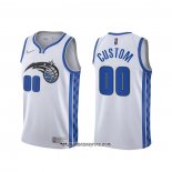 Camiseta Orlando Magic Personalizada Earned 2020-21 Blanco