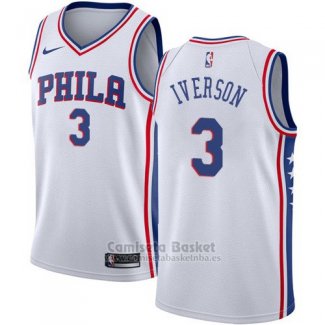 Camiseta Philadelphia 76ers Allen Iverson Association 2017-18 Blanco