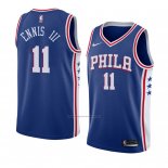 Camiseta Philadelphia 76ers James Ennis Iii #11 Icon 2018 Azul