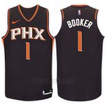 Camiseta Phoenix Suns Devin Booker #1 Statement 2017-18 Negro