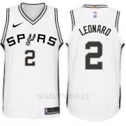 Camiseta San Antonio Spurs Kawhi Leonard #2 2017-18 Blanco