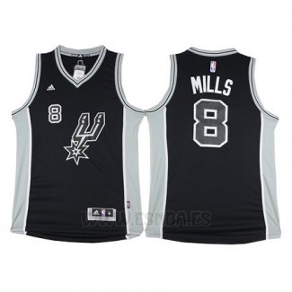 Camiseta San Antonio Spurs Patty Mills #8 Negro