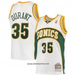 Camiseta Seattle SuperSonics Kevin Durant #35 Mitchell & Ness 2007-08 Blanco