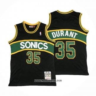 Camiseta Seattle SuperSonics Kevin Durant #35 Mitchell & Ness 2007-08 Negro