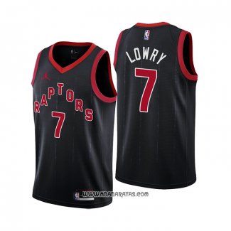 Camiseta Toronto Raptors Kyle Lowry #7 Statement 2020-21 Negro