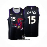 Camiseta Toronto Raptors Vince Carter #15 Ciudad 2024-25 Negro