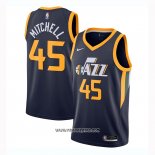 Camiseta Utah Jazz Donovan Mitchell #45 Icon 2020-21 Azul