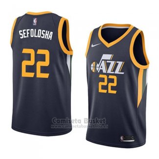 Camiseta Utah Jazz Thabo Sefolosha #22 Icon 2018 Azul