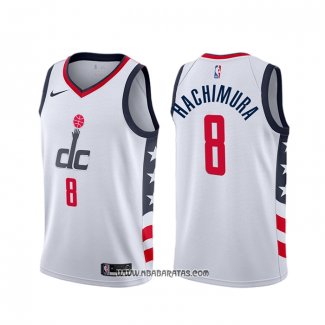 Camiseta Washington Wizards Rui Hachimura #8 Ciudad Blanco