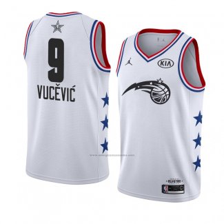 Camiseta All Star 2019 Orlando Magic Nikola Vucevic #9 Blanco