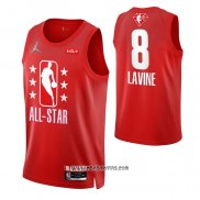 Camiseta All Star 2022 Chicago Bulls Zach LaVine #8 Granate