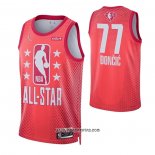 Camiseta All Star 2022 Dallas Mavericks Luka Doncic #77 Granate