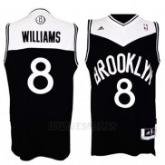 Camiseta Brooklyn Nets Deron Williams #8 Retro Negro
