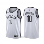 Camiseta Brooklyn Nets Justin Anderson #10 Association Blanco