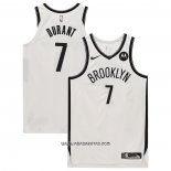 Camiseta Brooklyn Nets Kevin Durant #7 Association Autentico Blanco