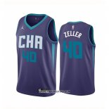 Camiseta Charlotte Hornets Cody Zeller #40 Statement Edition Violeta