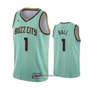 Camiseta Charlotte Hornets LaMelo Ball #1 Ciudad Verde