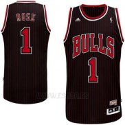 Camiseta Chicago Bulls Derrick Rose #1 Retro Negro