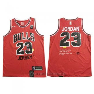 Camiseta Chicago Bulls Michael Jordan #23 Retro 1985 Rojo