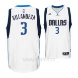 Camiseta Dallas Mavericks Charlie Villanueva #3 Blanco