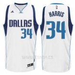 Camiseta Dallas Mavericks Devin Harris #34 Blanca