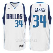 Camiseta Dallas Mavericks Devin Harris #34 Blanca