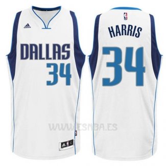 Camiseta Dallas Mavericks Devin Harris #34 Blanca