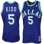 Camiseta Dallas Mavericks Jason Kidd #5 Retro Azul