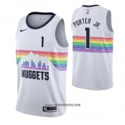 Camiseta Denver Nuggets Michael Porter JR. #1 Ciudad Blanco