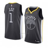 Camiseta Golden State Warriors Damion Lee #1 Statement 2018 Negro