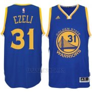 Camiseta Golden State Warriors Festus Ezeli #31 Azul