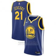 Camiseta Golden State Warriors Jonas Jerebko Icon #21 2017-18 Azul