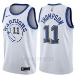 Camiseta Golden State Warriors Klay Thompson #11 Hardwood 2017-18 Blanco