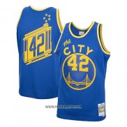 Camiseta Golden State Warriors Nate Thurmond #42 Mitchell & Ness 1966-67 Azul