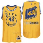 Camiseta Golden State Warriors Nate Thurmond #42 Retro City Bus Amarillo