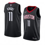 Camiseta Houston Rockets Brandon Knight #11 Statement 2017-18 Negro