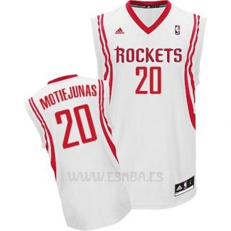 Camiseta Houston Rockets Donatas Motiejunas #20 Blanco